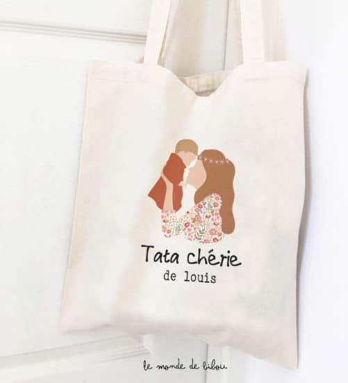 Sac Personnalis Tata Ch Rie Le Monde De Bibou