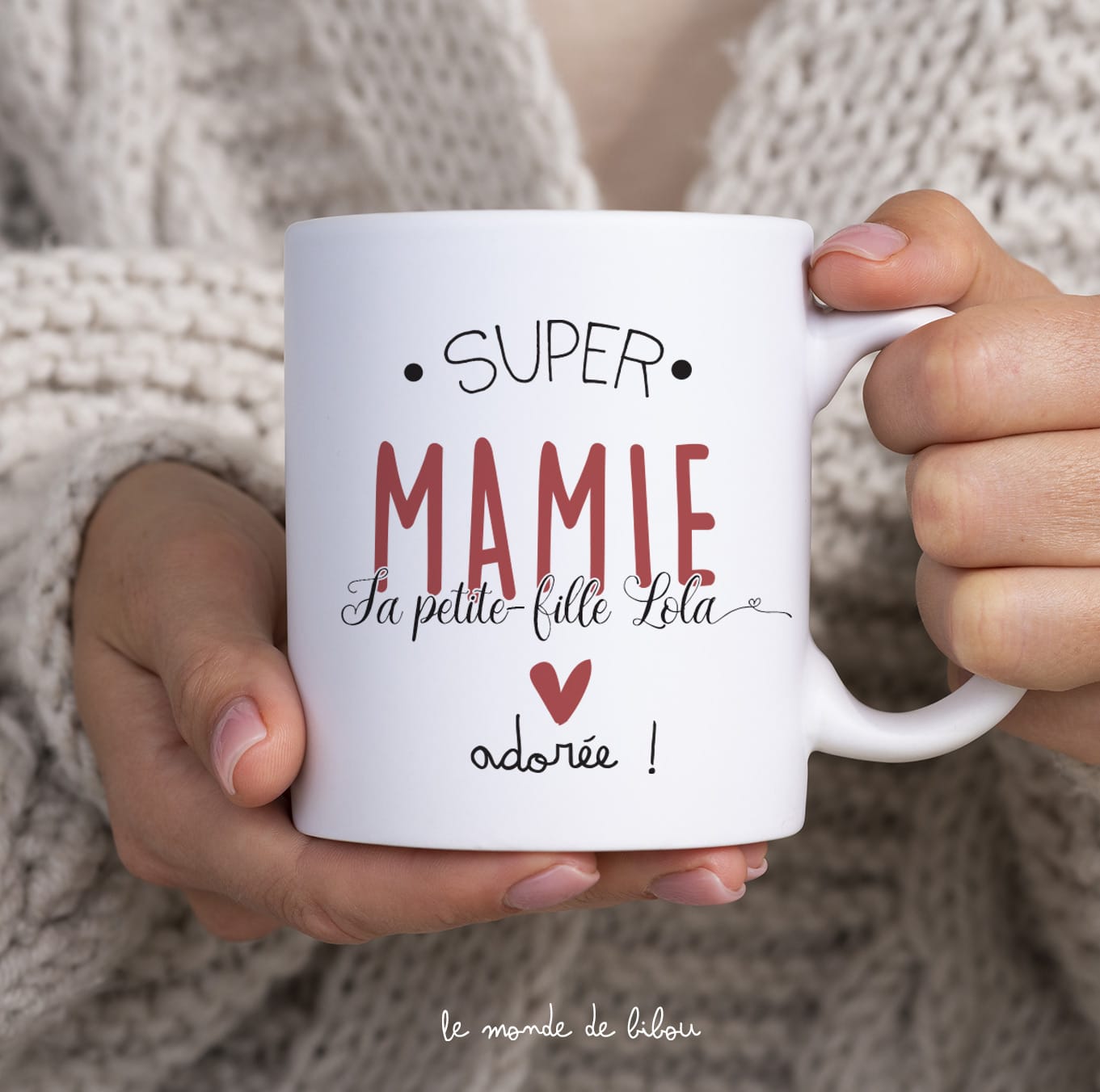 Mug pour MAMIE à personnaliser avec votre prénom supers pouvoirs- Cadeau fête des grands-mères Cadeau mamie cadeau fête des mamies mug personnalisé mamie 