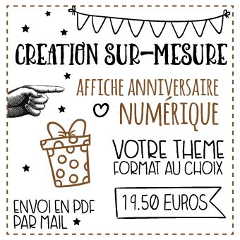 Affiches Anniversaire Le Monde De Bibou Cadeaux Personnalises