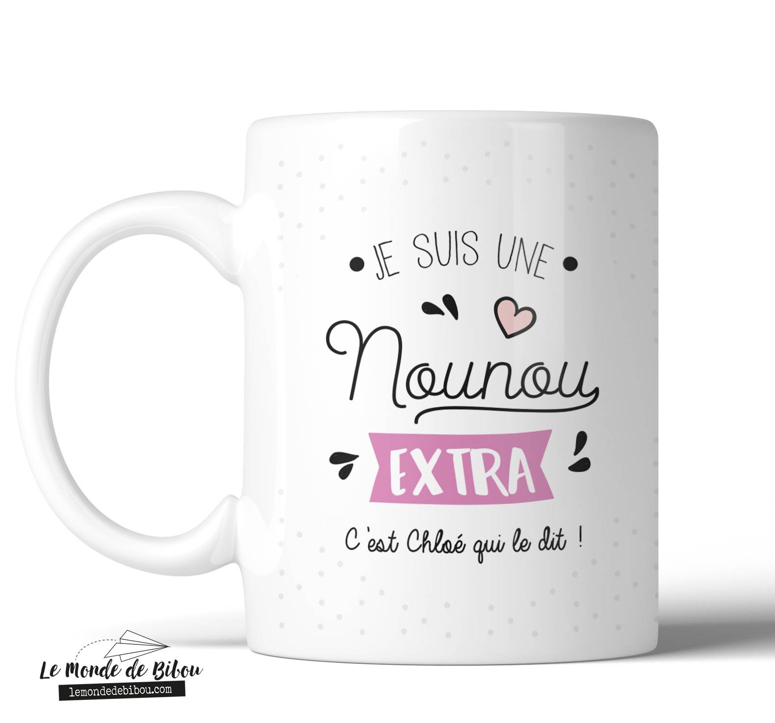 Mug Nounou Extra Le Monde de Bibou - Cadeaux personnalisés