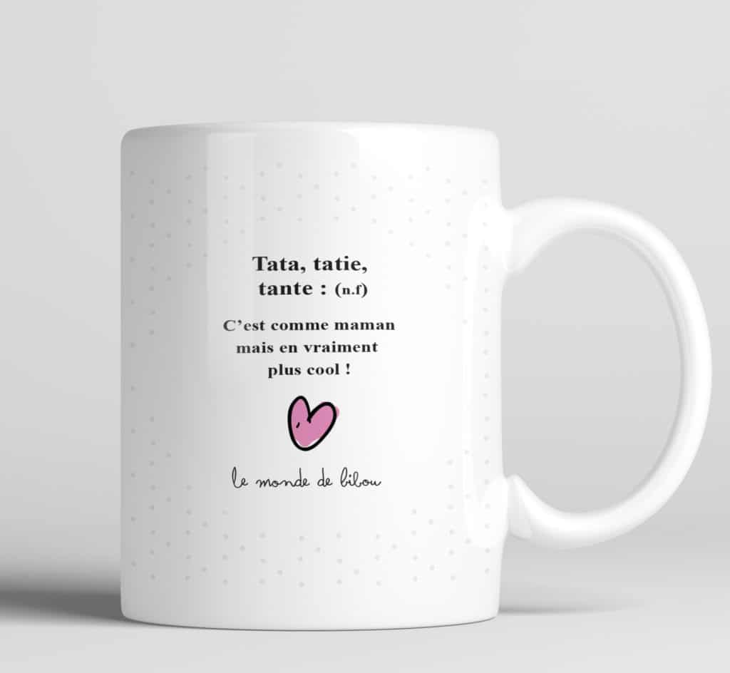 Mug Personnalisé Pour Une Super Tata Le Monde De Bibou 