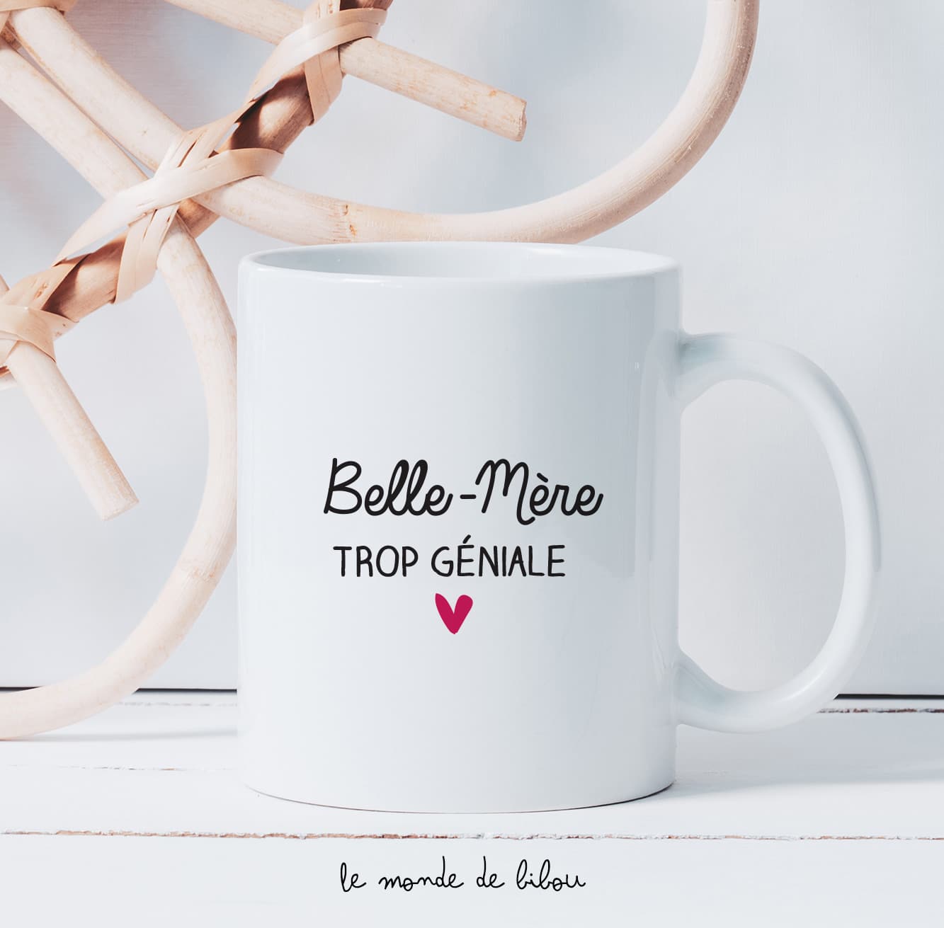 Mug Géniale belle mère - Le Monde de Bibou - Cadeaux personnalisés