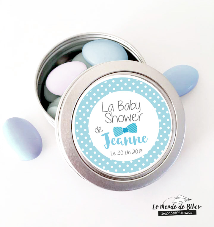 Cadeaux baby shower boite thème Nœud papillon - le Monde de Bibou