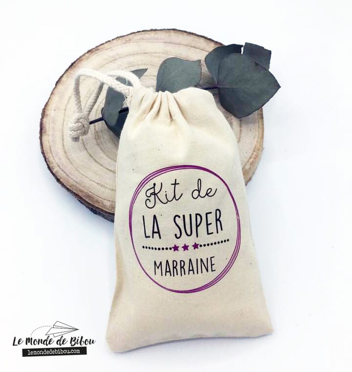 Kit cadeau pour une Super Marraine - Le Monde de Bibou