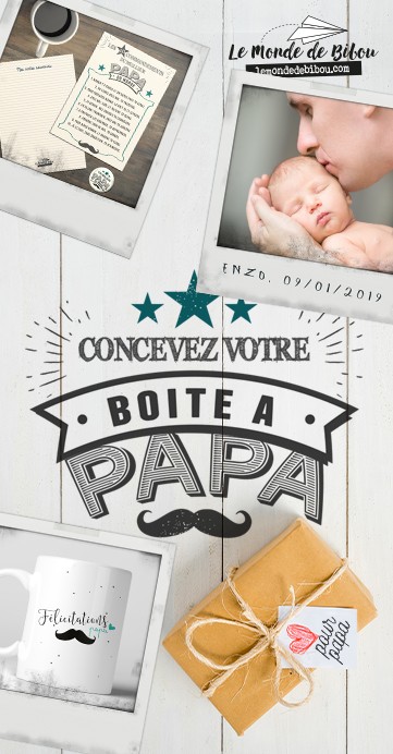 boîte à papa Archives - Le Monde de Bibou - Cadeaux personnalisés