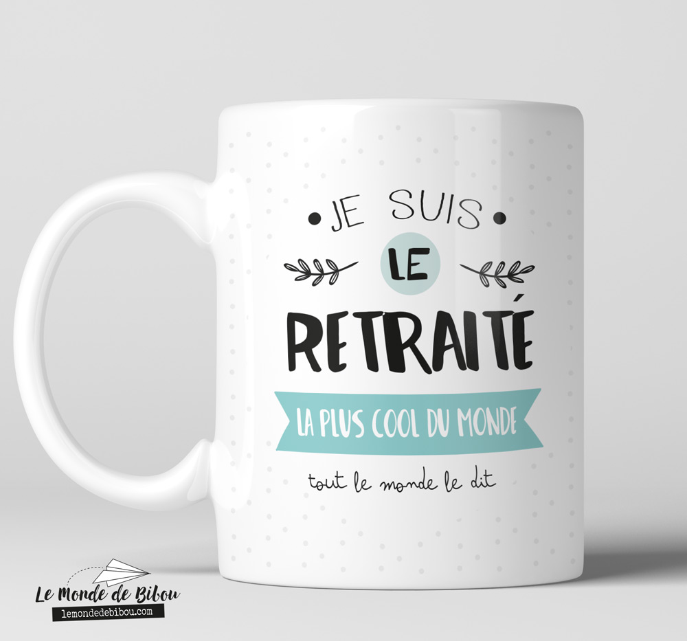 Monsieur-Trendy Mug Tasse Café - Cadeau de départ ou retraite