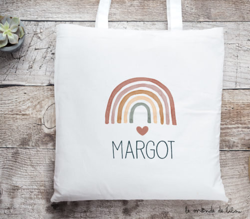 Tote bag Rainbow fille