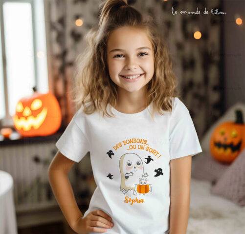 T-Shirt ou Body d’Halloween Fantôme