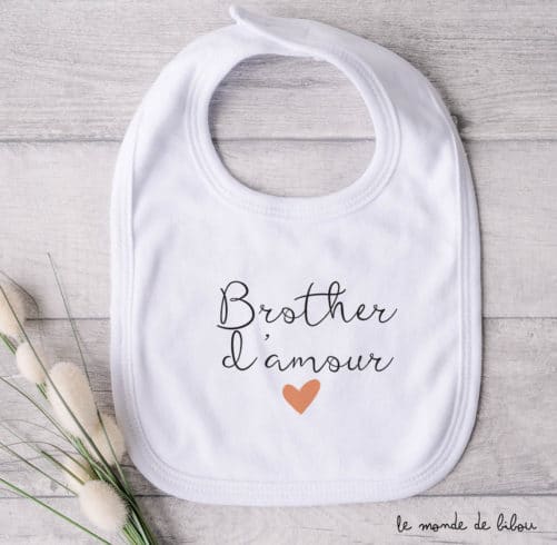 Bavoir Brother/Sister d’amour