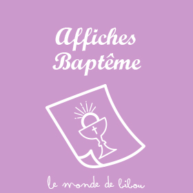 Affiches Baptême
