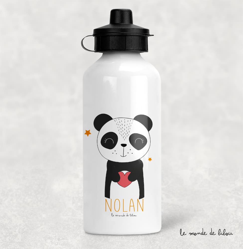 Gourde Enfant Aluminium - Panda indien - L'Esprit de Méonie
