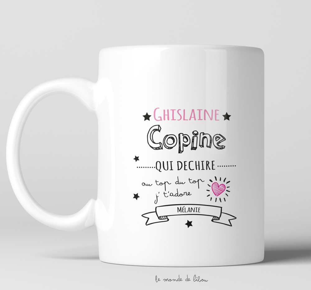 Tasse-Mug Meilleure Amie Cadeau Copine-Une Amie La Chose La Plus Chouette  De La Vie-- Idée Original Anniversaire Femme L'Esprit