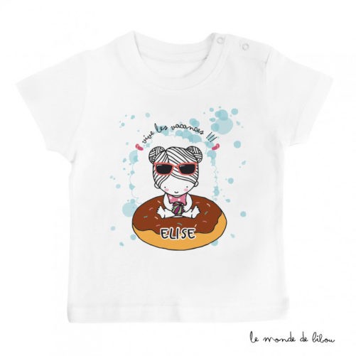 T-Shirt bébé bouée donut fille