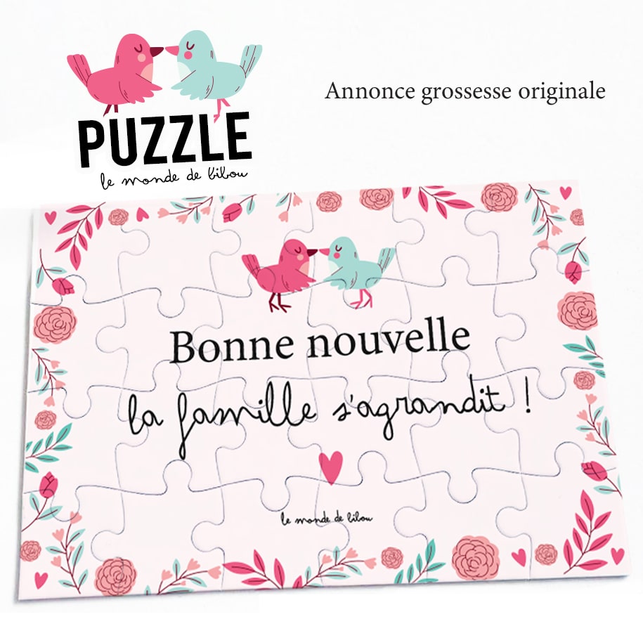 PUZZLE annonce GROSSESSE TATA