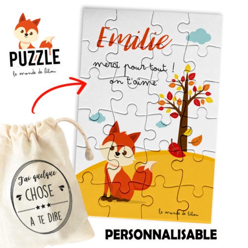 Puzzle Merci Petit renard