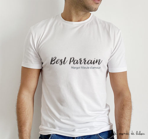 Tee-shirt personnalisé Best parrain