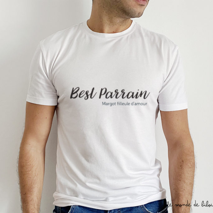 Tee-shirt personnalisé Best parrain