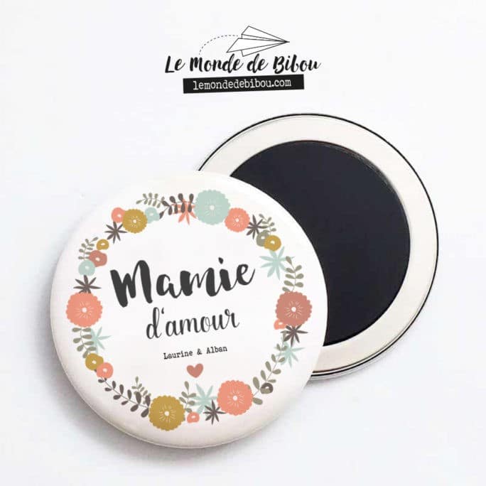 Magnet personnalisé Mamie d'amour