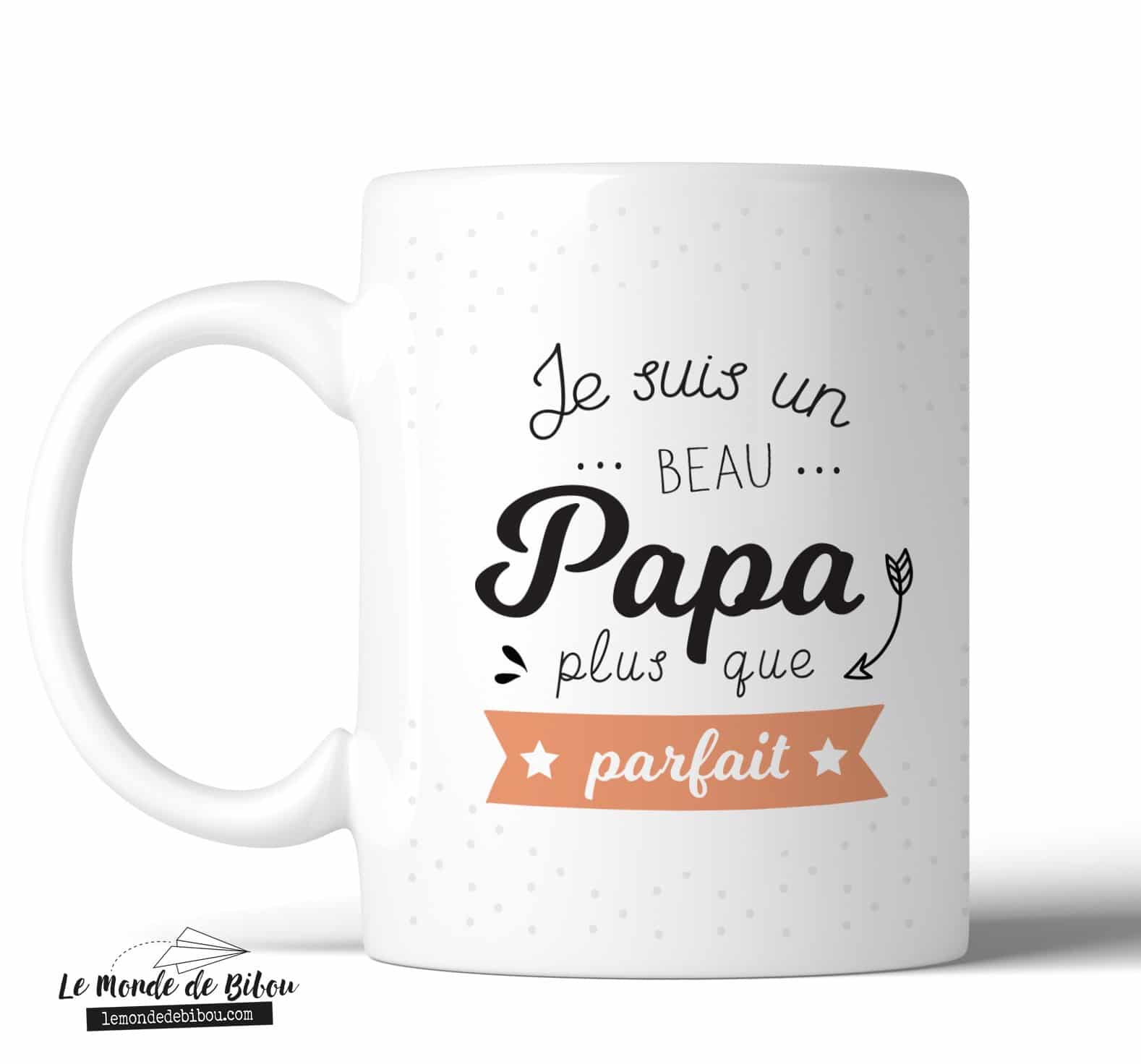 Mug parfait Beau papa - Le Monde de Bibou - Cadeaux personnalisés