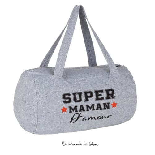 Sac polochon Super Maman d'amour