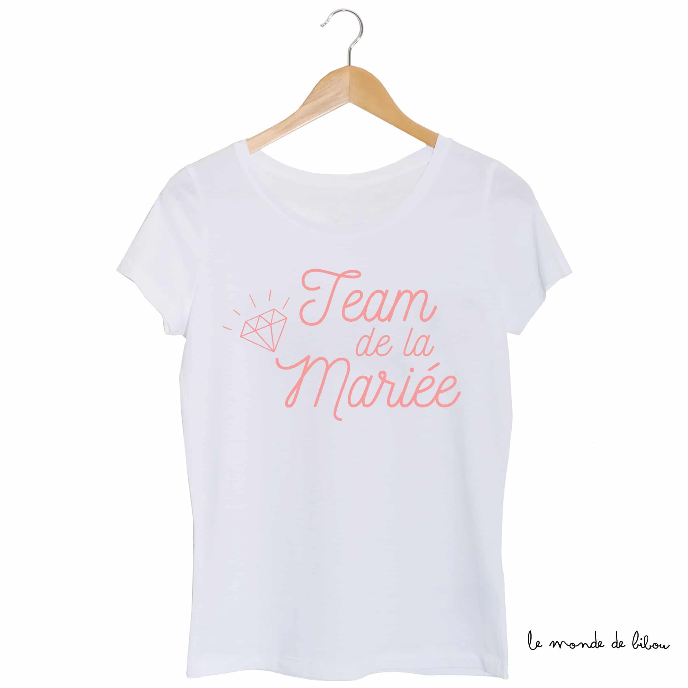 tee shirt team de la mariee pas cher