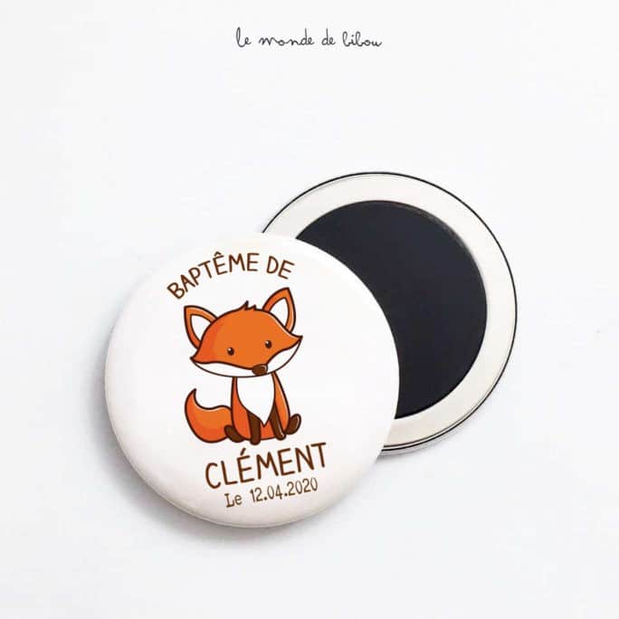 Magnet personnalisé Petit renard