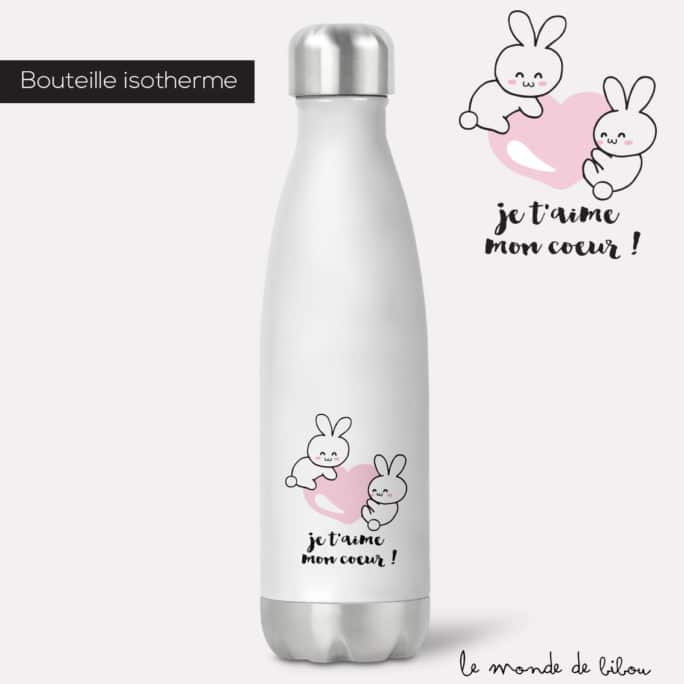 Bouteille isotherme Je t'aime