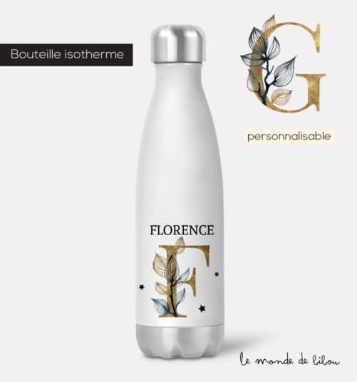 Bouteille isotherme Initiale chic