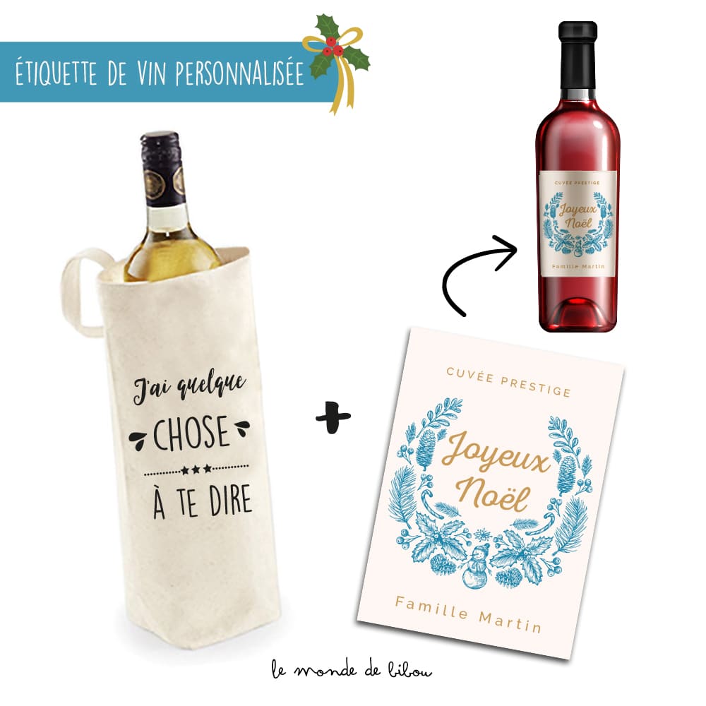 Étiquette de vin de la Saint-Valentin cadeau de la -  France