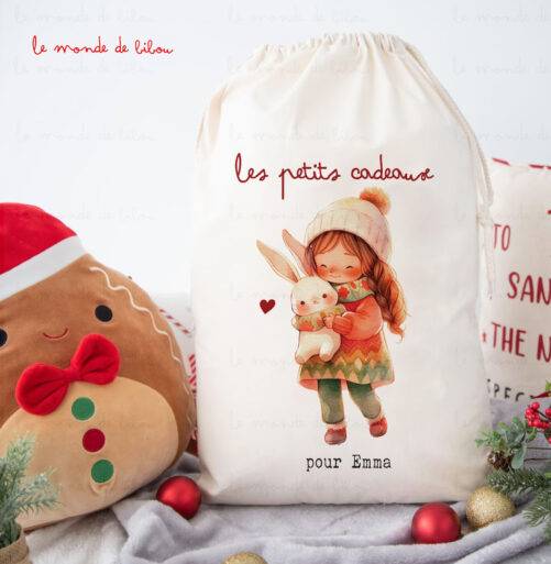 Hotte Les cadeaux de Noël taille M