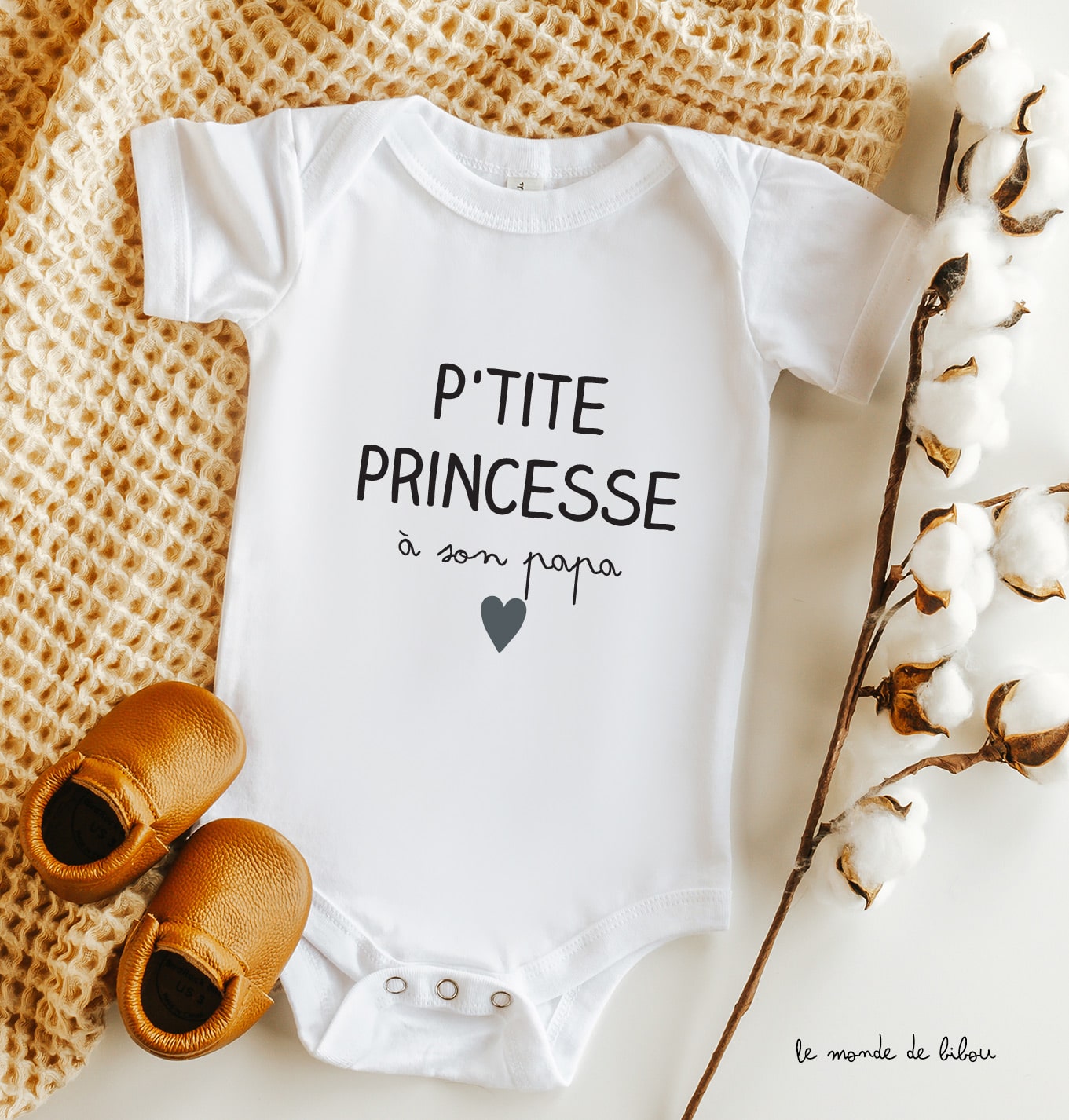 Princesse + prénom : Body bébé