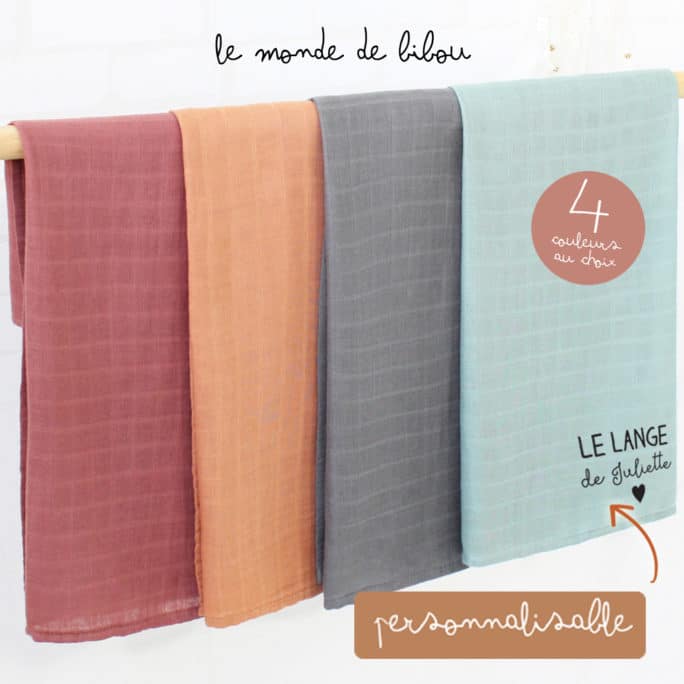 Lange pour bébé personnalisable