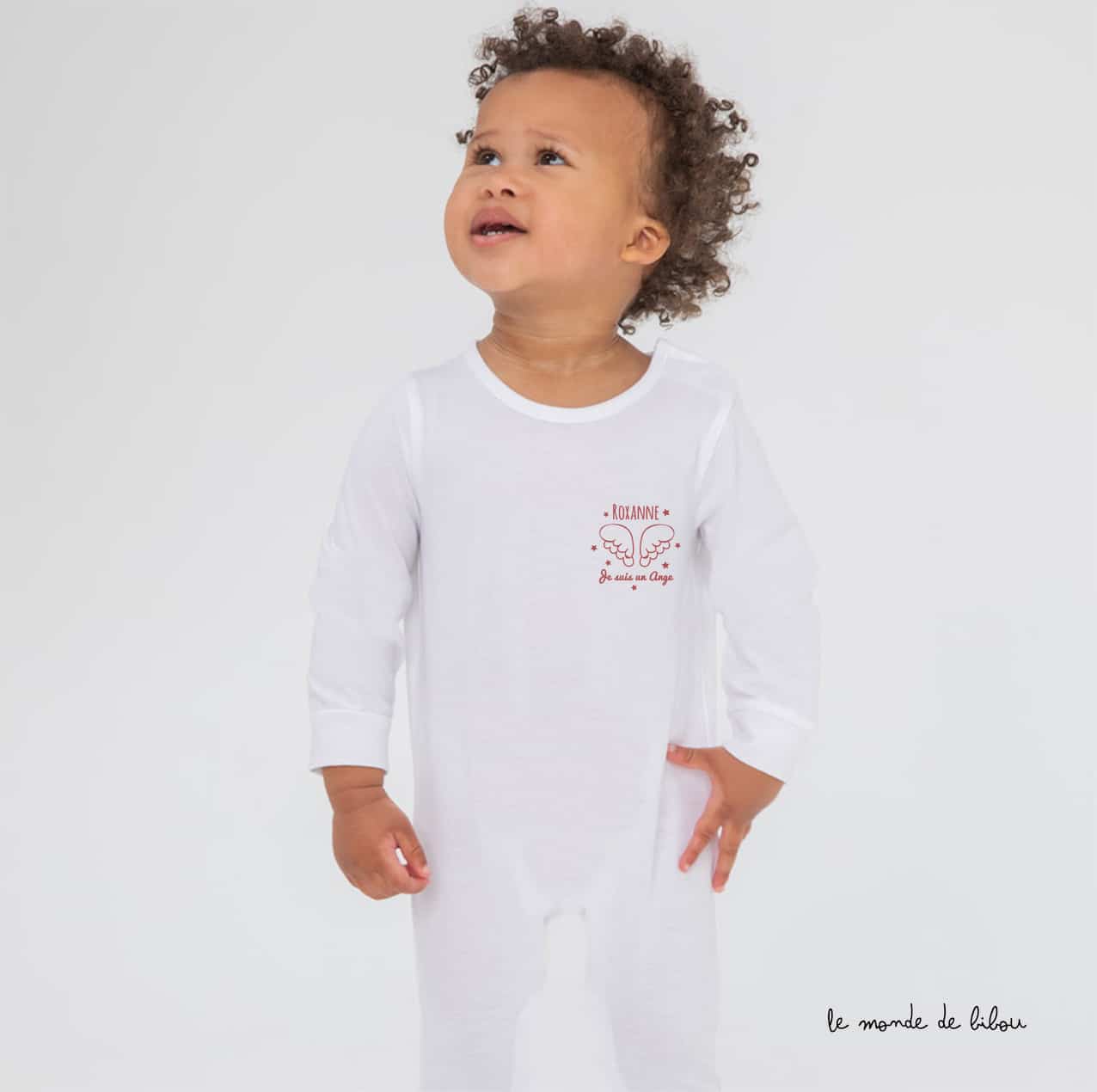 Pyjama bébé Petit ange personnalisable - Le Monde de Bibou