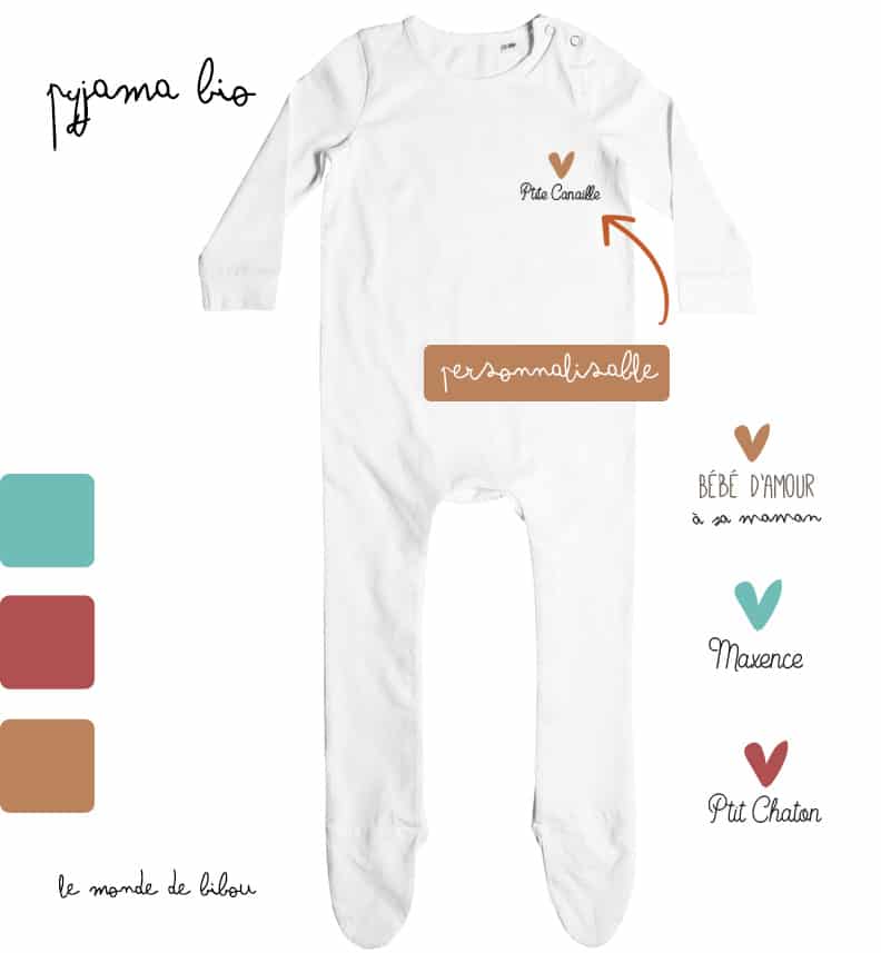 Pyjama Personnalisé Evjf Blanc
