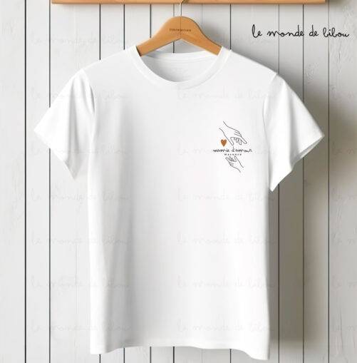 T-shirt personnalisé Mamie d'amour