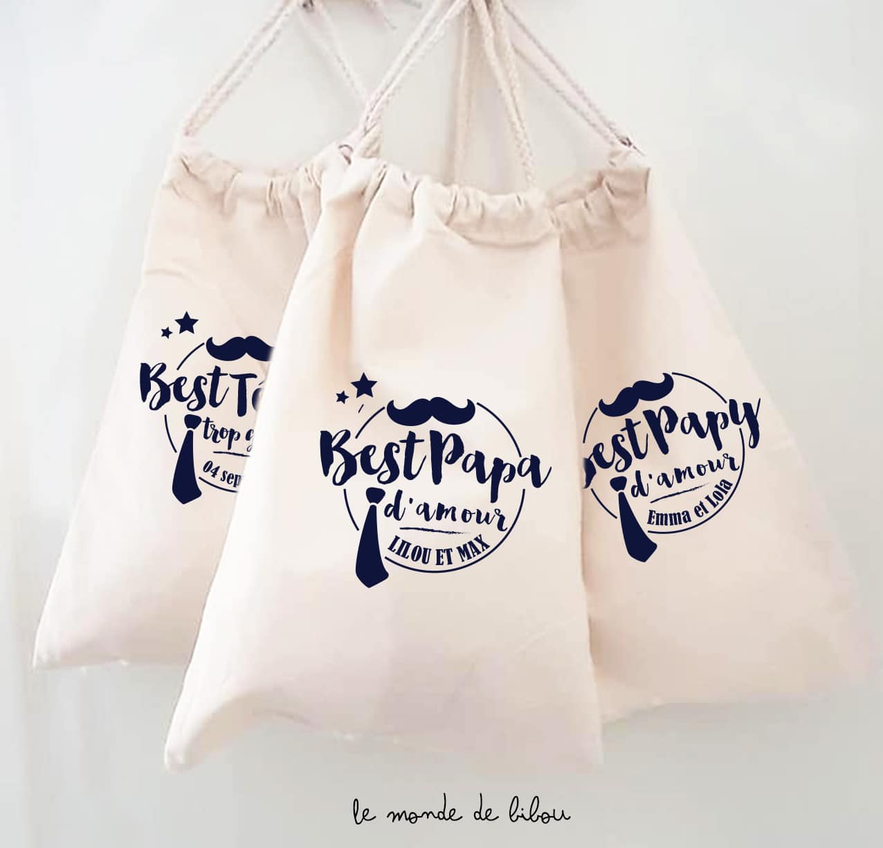 Petit sac pochon cadeau - Le Monde de Bibou - Cadeaux personnalisés