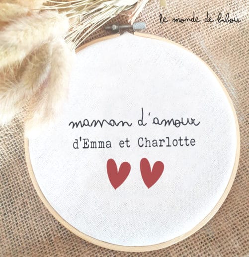 Cadre tambour Maman d’amour