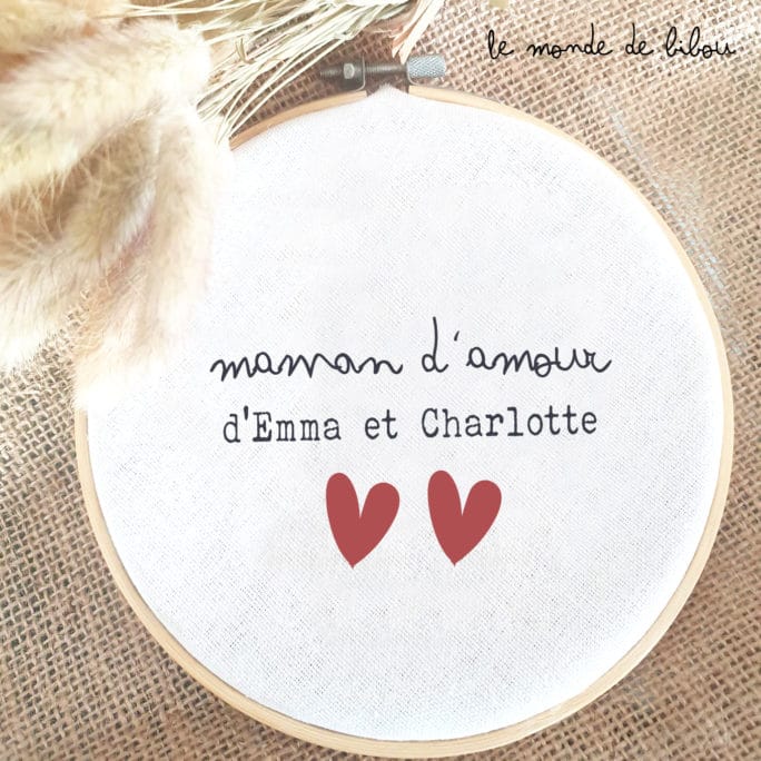 Cadre tambour Maman d’amour