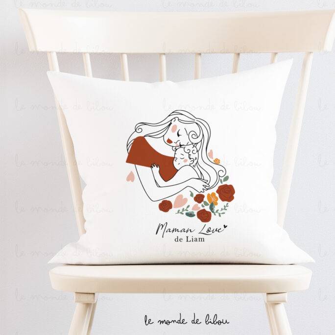 Coussin personnalisé Maman love