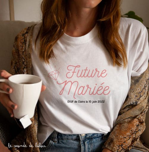 T-shirt Future mariée diamant