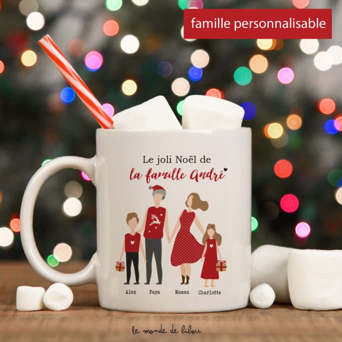 Tasse de Noël personnalisée Famille