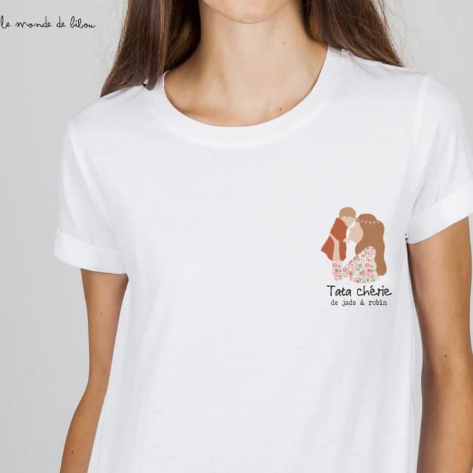 T-shirt personnalisé Tata chérie