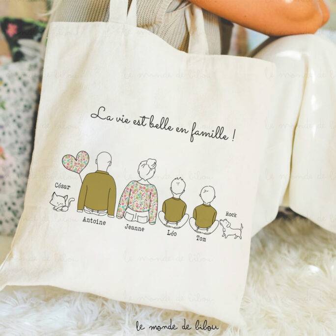 Sac La vie est belle en Famille