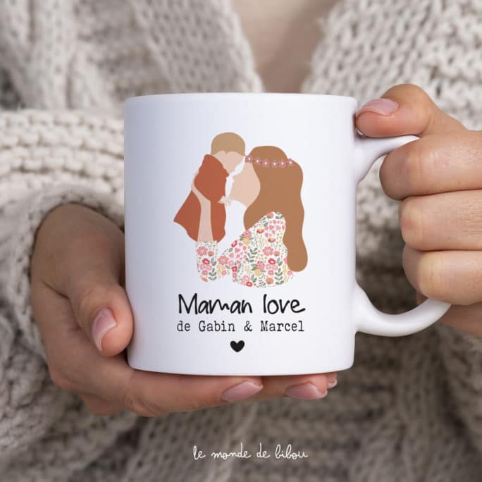 Mug personnalisé Maman love