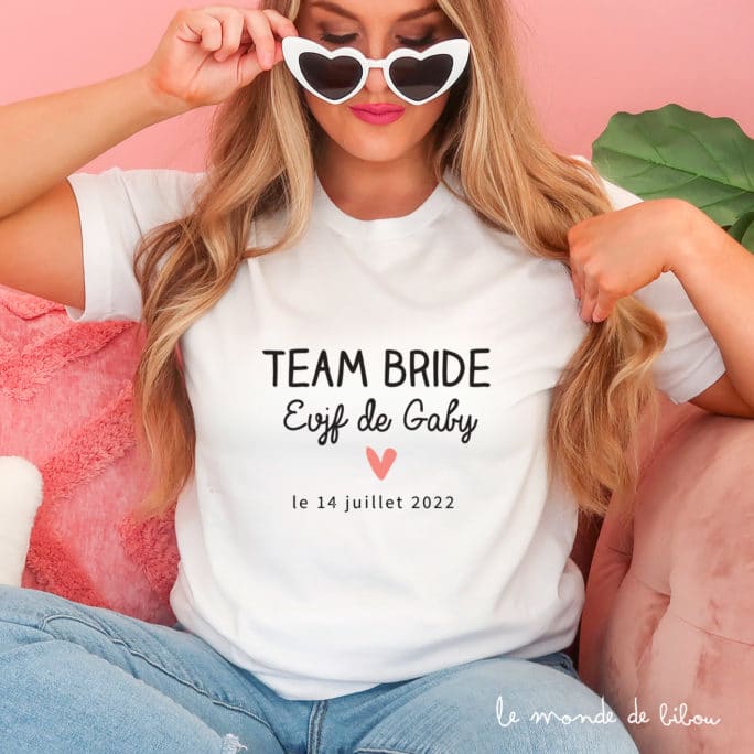 T-shirt EVJF Team Bride