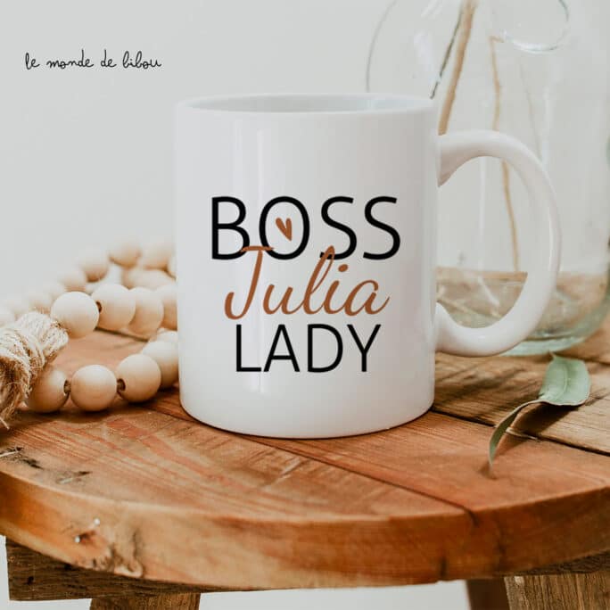 Mug personnalisé Boss lady