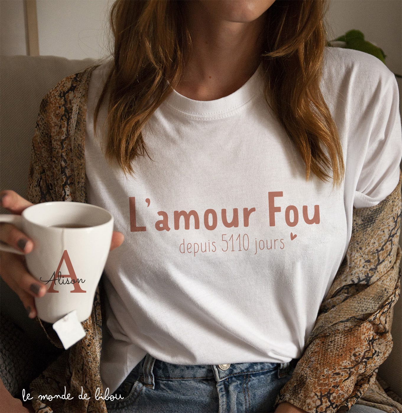 T-shirt Gender Reveal personnalisé - Le Monde de Bibou