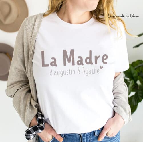 T-shirt personnalisé La Madre