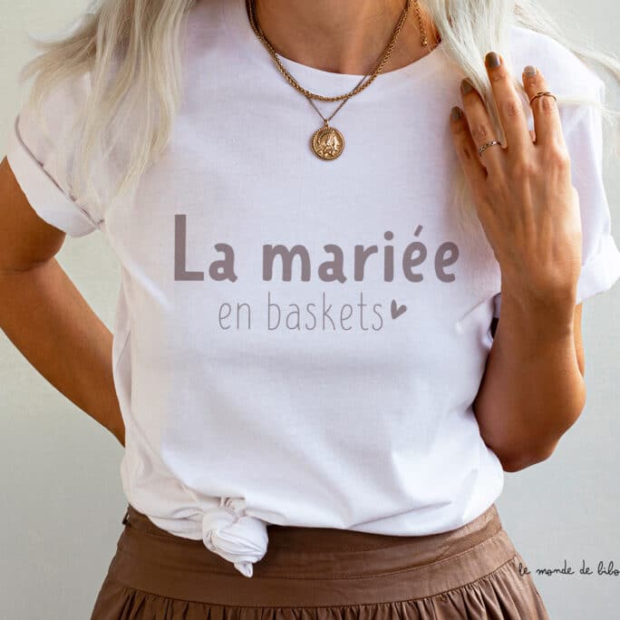 T-shirt La Mariée en Baskets