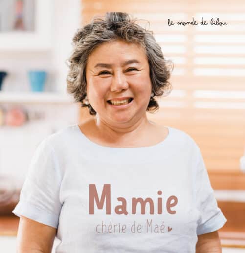 T-shirt personnalisé Mamie Sur mesure